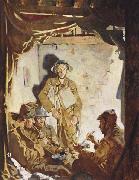 Sir William Orpen Soldiers Resting at the Front France oil painting artist